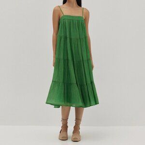 Love Bonito Jamie Tiered Swing Midi Dress